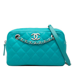Pre-Loved Chanel Medium CC Quilted Rubberized Lambskin Coco Rain Camera Bag